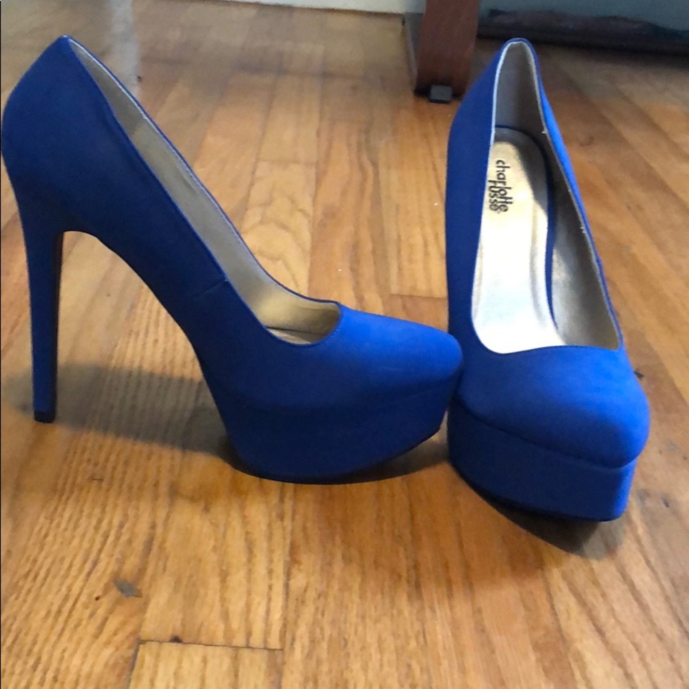 Bright Blue Pumps